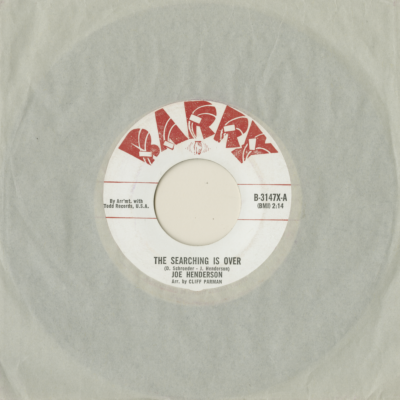 The Searching Is Over / Three Steps (1963)