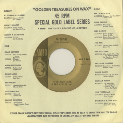 96 Tears / I Need Somebody