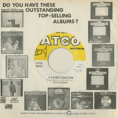 A Lover's Question / You Made A Man Out Of me