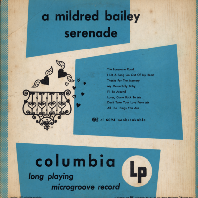 A Mildred Bailey Serenade