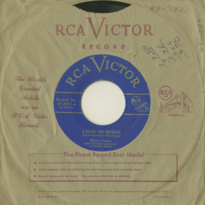 A Rainy Day Refrain / Looks Like A Cold Cold Winter (1950)