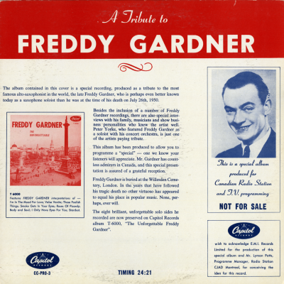 A Tribute To Freddie Gardner