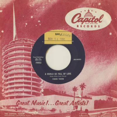 A World So Full Of Love / Forget The Past (1960)