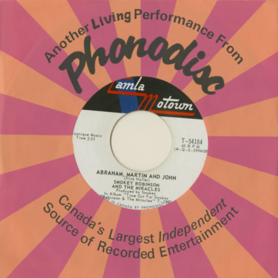 Abraham Martin And John / Much Better Off (1969)