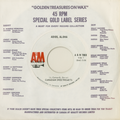 Adios Aloha / Too Far Between Kisses