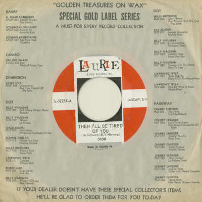 After The Dance / Then I'll Be Tired Of You