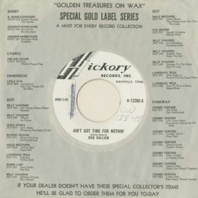 Ain't Got Time For Nothin' / The Wrong Side Of Town (1963)