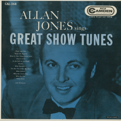 Allan Jones Sings Great Show Tunes