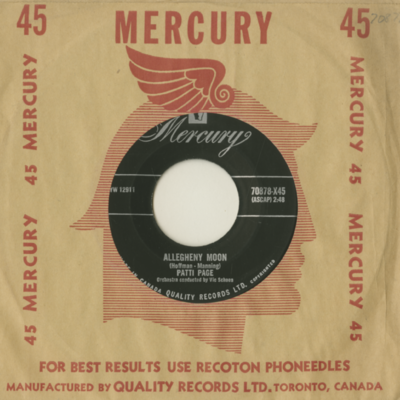 Allegheny Moon / The Strangest Romance