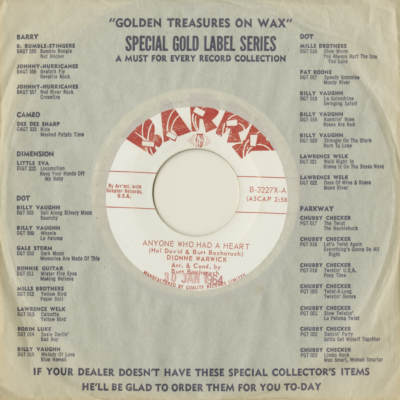 Anyone Who Had A Heart / Love Of A Boy