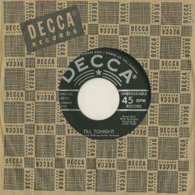 As Far As I'm Concerned / Till Tonight