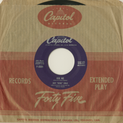 Ask Me / Nothing Ever Changes My Love For You (1956)