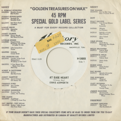 At Ease Heart / The Nearest Thing To Heaven (1966)