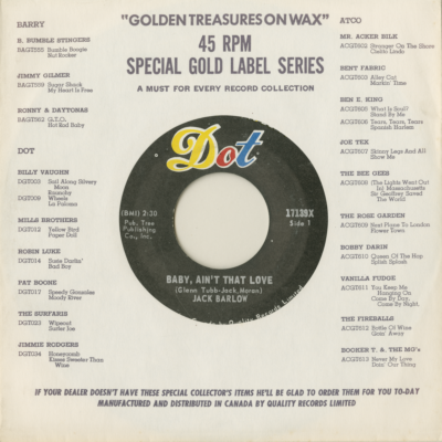 Baby Ain't That Love / It Ain't No Big Thing (1968)