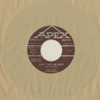 Baby Take Me Back / Teenage Blues (1957)