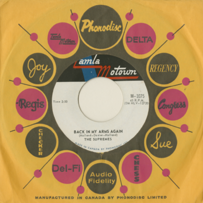 Back In My Arms Again / Whisper You Love Me Boy (1965)