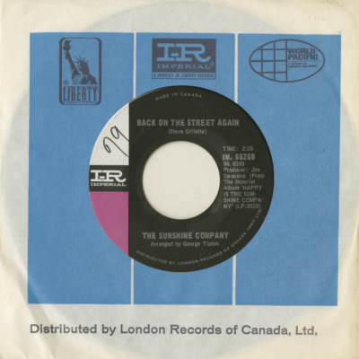 Back On The Street Again / I Just Want To Be Your Friend (1968)