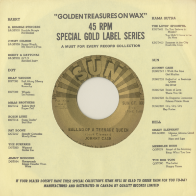 Ballad Of A Teenage Queen / Big River (1969)