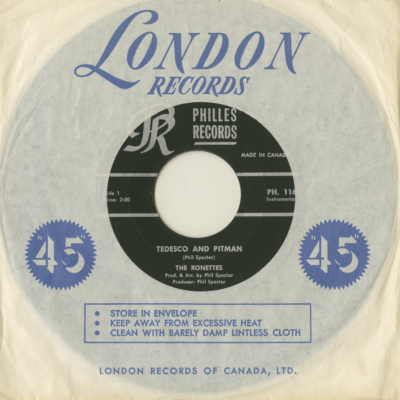 Be My Baby / Tedesco And Pitman (1963)