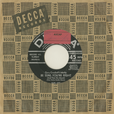 Be Sure You're Right / Old Betsy