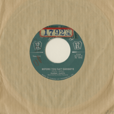 Before You Say Goodbye / If (1956)