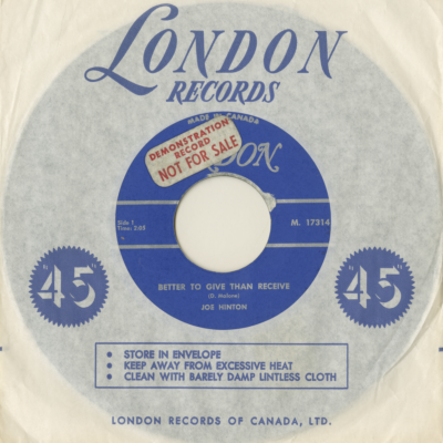 Better To Give Than To Receive / There's No In Between