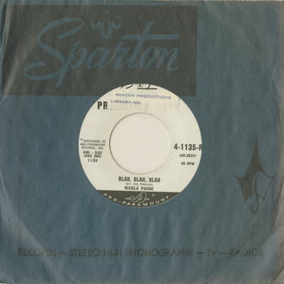 Blah Blah Blah / Telephone Song (1962)