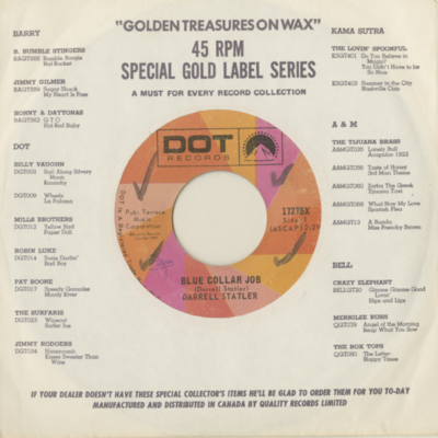 Blue Collar Job / I'm Barely Gettin' By (1969)