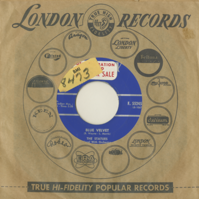 Blue Velvet / Keep The Hall Light Burning  (1959)