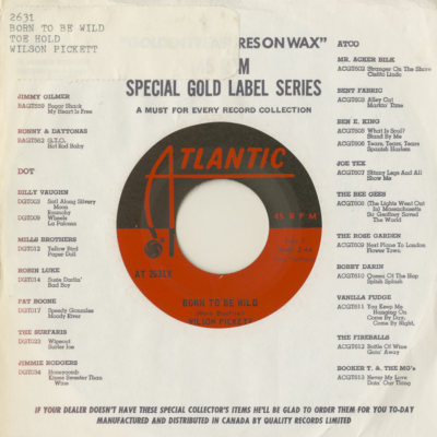 Born To Be Wild / Toe Hold