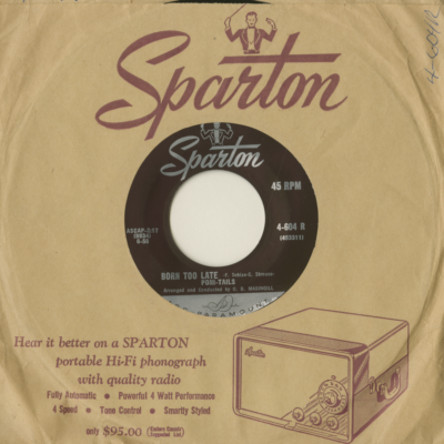 Born Too Late / Come On Joey Dance With Me (1958)