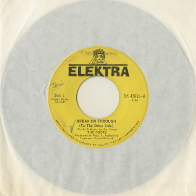 Break On Through To The Other Side / End Of The Night (1966)
