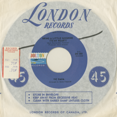 Bring A Little Sunshine To My Heart / That's All (1965)