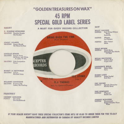 Bring Back The Time / I Don't Have A Mind Of My Own