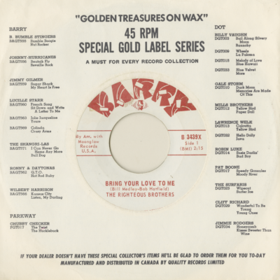 Bring Your Love / I Need A Girl