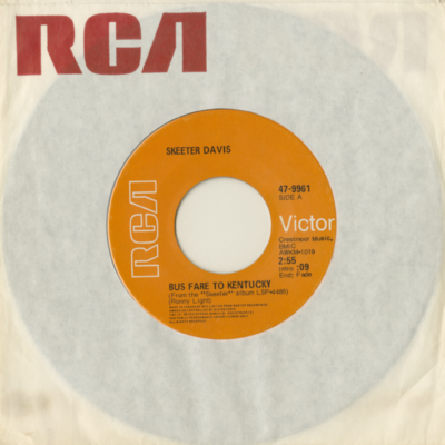 Bus Fare To Kentucky / From Her Arms Into Mine