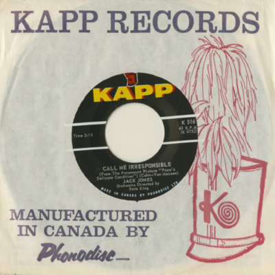 Call Me Irresponsible / Love Song From Mutiny On The Bounty