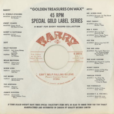 Can't Help Falling In Love / Lead Me On (1968)