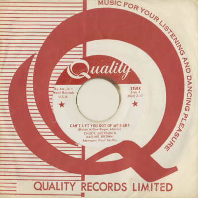 Can't Let You Out Of My Sight / Don't Go