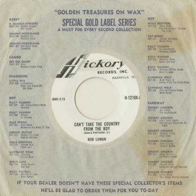 Can't Take The Country From The Boy / I'm Gonna Write A Song About You