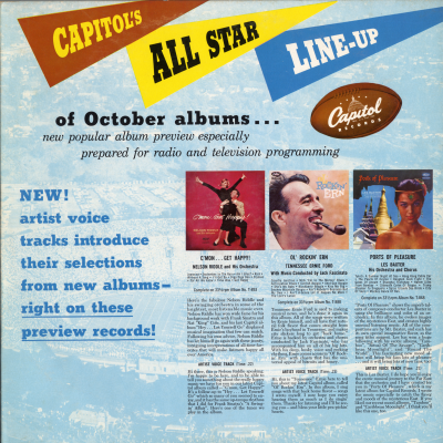 Capitol's All Star Line Up Of October Albums (1957)