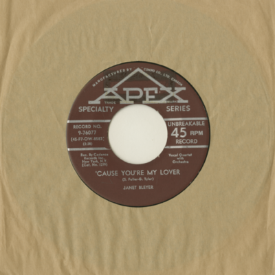 Cause You're My Lover / Nothin' To Do (1955)