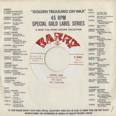 Cherl Ann / Seal It With A Kiss (1966)