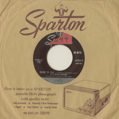 Close To You / With My Eyes Wide Open (1959)