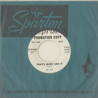 Come Along Now / That's More Like It (1962)