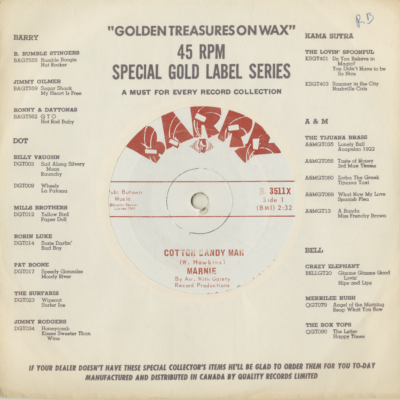 Cotton Candy Man / Greenfields (1969)