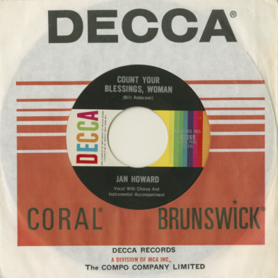 Count Your Blessings Woman / But Not For Love My Dear