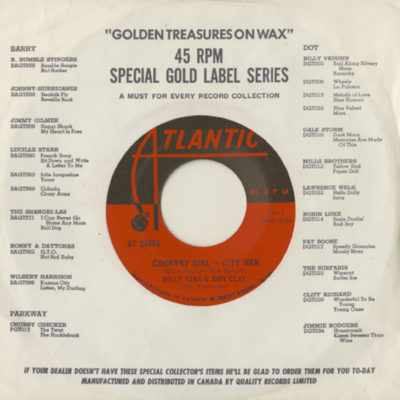 Country Girl Country Man / So Good To Be Together (1968)