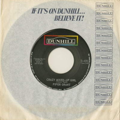 Crazy Mixed Up Girl / I Wouldn't Change A Thing (1969)