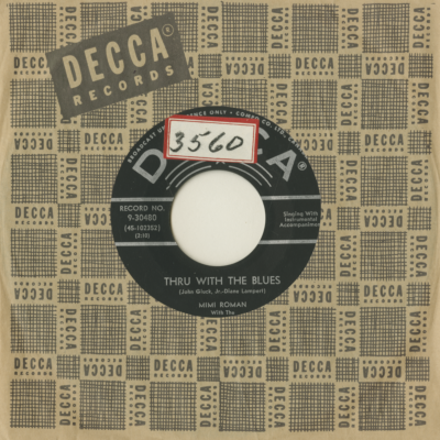 Cryin' Myself To Sleep / Thru With The Blues